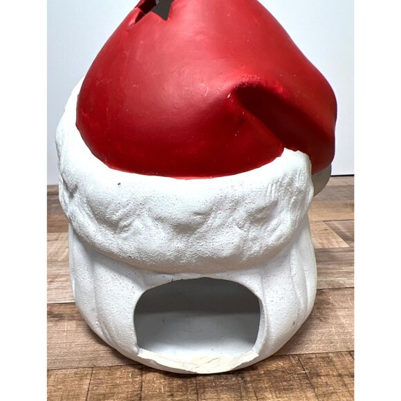 Ceramic Santa Claus Candle Holder Tea Light Luminary - Picture 3 of 5